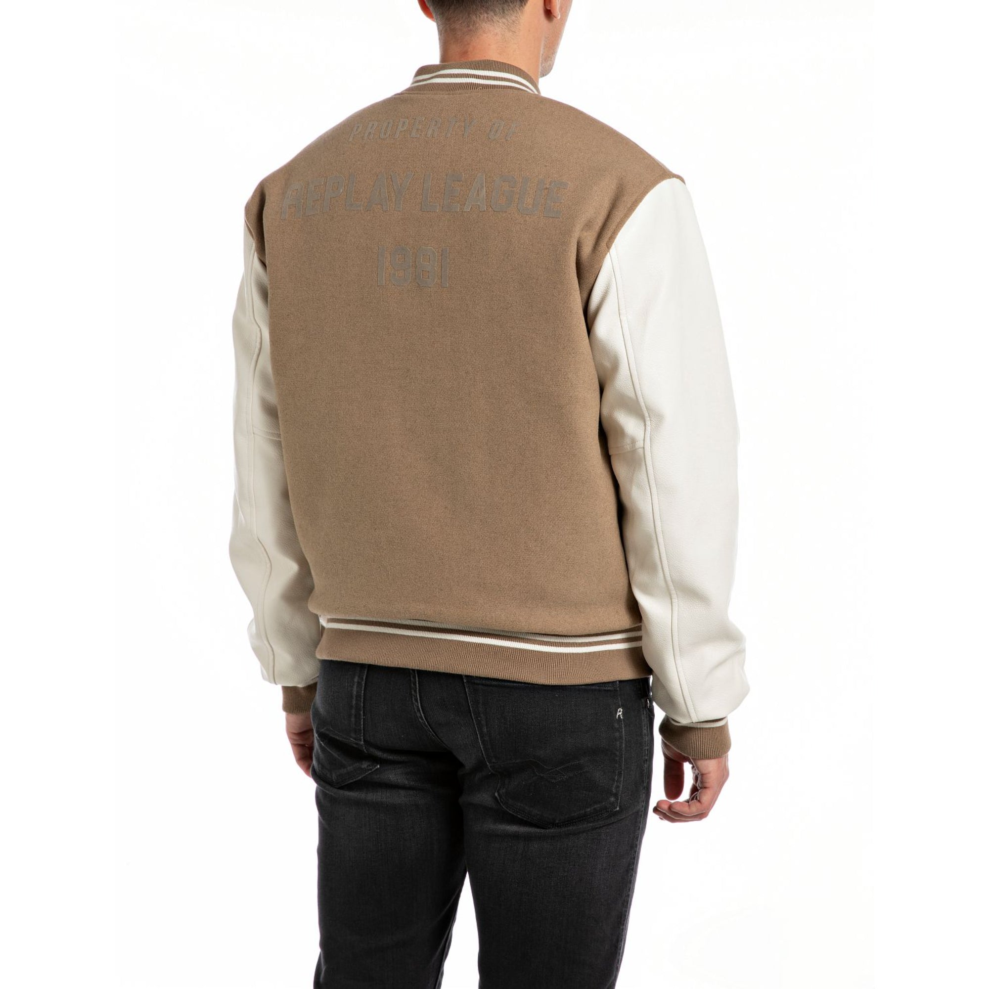 Replay Men's Varsity Jacket With Lettering | All Clothing | Coats & Jackets | GCC | Men | Mens | Mens Fashion Replay Men's Varsity Jacket With Lettering | All Clothing | Coats & Jackets | GCC | Men | Mens | Mens Fashion