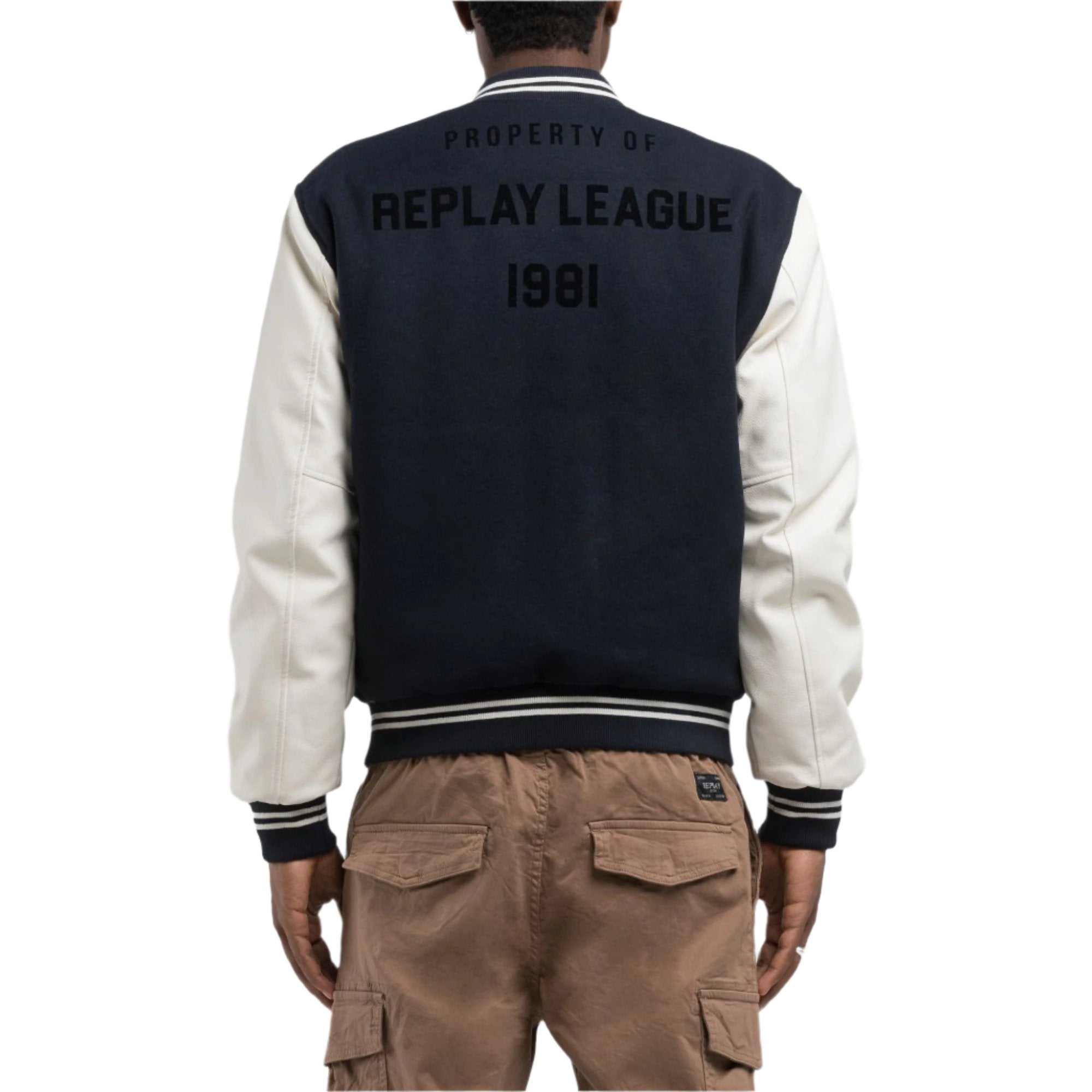 Replay Men's Varsity Jacket With Lettering | All Clothing | Coats & Jackets | GCC | Men | Mens | Mens Fashion Replay Men's Varsity Jacket With Lettering | All Clothing | Coats & Jackets | GCC | Men | Mens | Mens Fashion