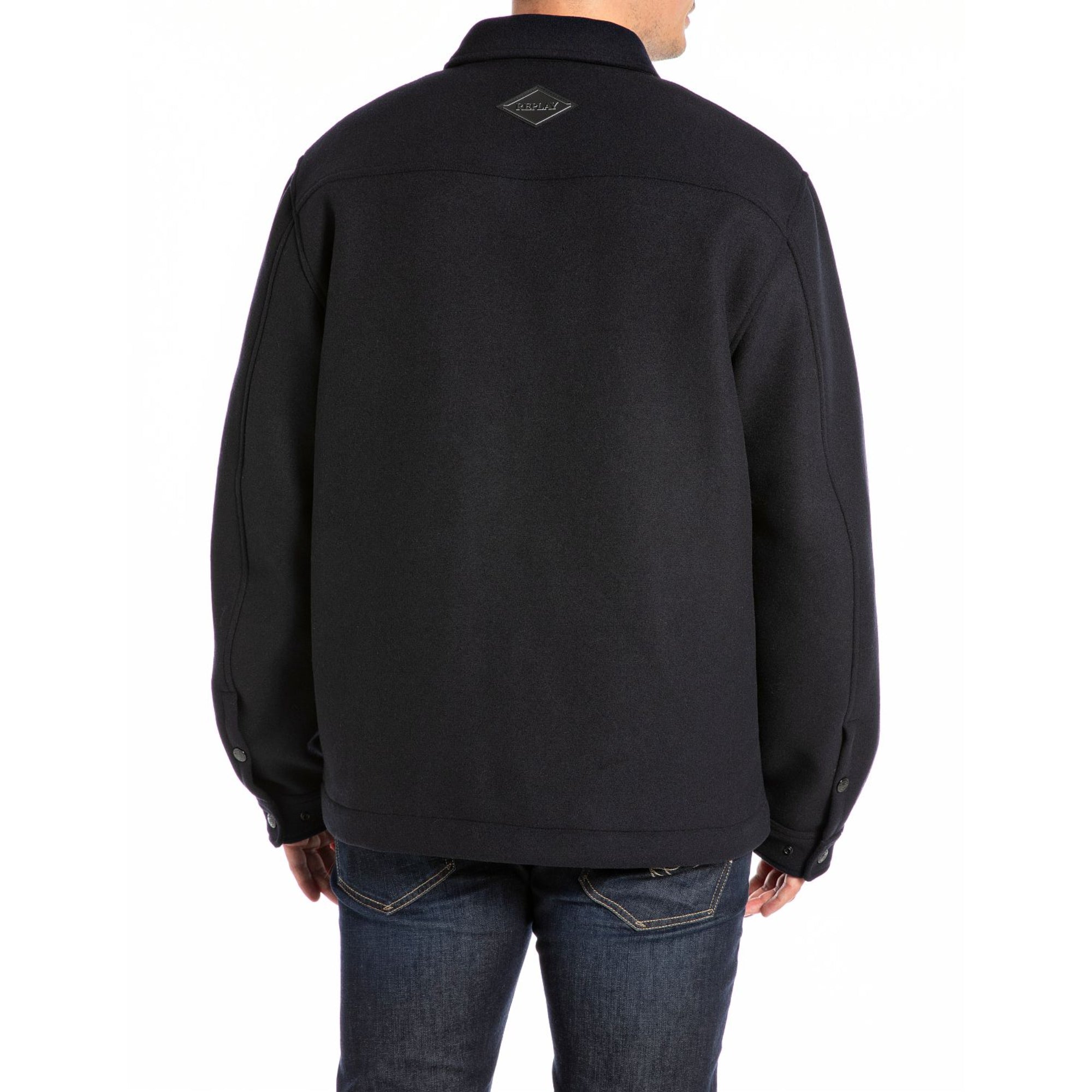 Replay Men's Light Woolen Melton Jacket | All Clothing | Coats & Jackets | GCC | Men | Mens | Mens Fashion Replay Men's Light Woolen Melton Jacket | All Clothing | Coats & Jackets | GCC | Men | Mens | Mens Fashion