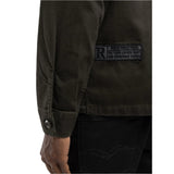 Replay Men's Shirt Jacket With Lettering and Appliques