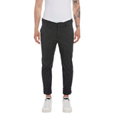 Replay Men' Slim Fit Trousers with Pinstriped Pattern