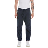 Replay Men's Poplin Jogger Trousers with Zipper
