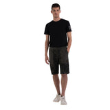 Replay Men's Bermuda Shorts in Camouflage Ripstop Cotton
