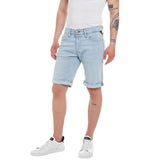 Replay Men's Regular Fit Waitom Shorts in Denim
