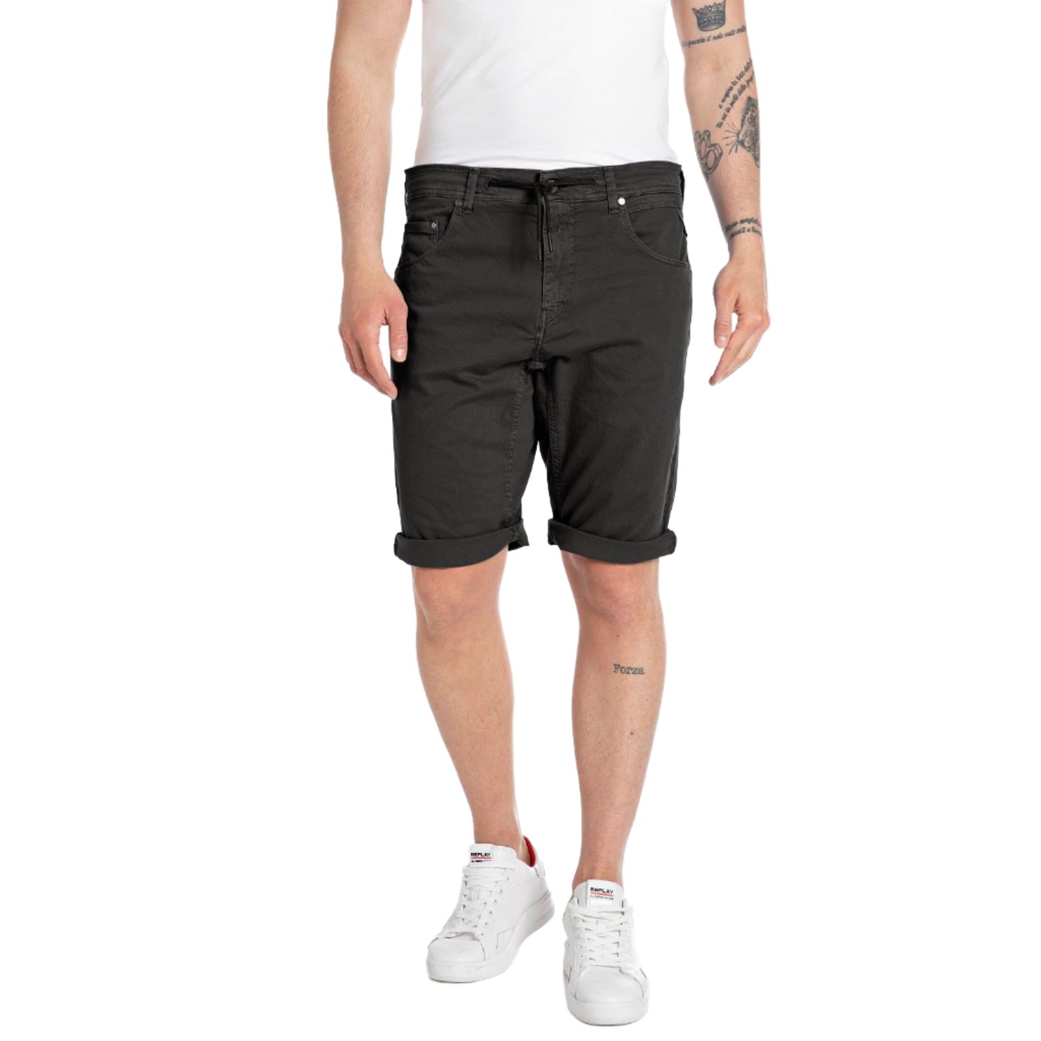 Replay Men's Sport Fit Djovic Bermuda Joggers | All Clothing | FYFL | GCC | Men | Men Shorts | Mens | Mens Fashion | Short | Shorts | Trousers & Shorts Replay Men's Sport Fit Djovic Bermuda Joggers | All Clothing | FYFL | GCC | Men | Men Shorts | Mens | Mens Fashion | Short | Shorts | Trousers & Shorts