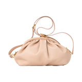 MAG Women's Nude Grain Handbag Clothespin Pouch Small