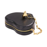 MAG Women's Black Smooth Clutch Bag Diamond