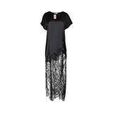 Marjolaine Long Black Nightdress