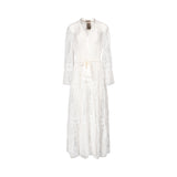 Marjolaine White Long Dressing Gown