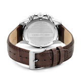 Cerruti 1881 Manciano Gents Green Dial Brown Leather Strap Watch