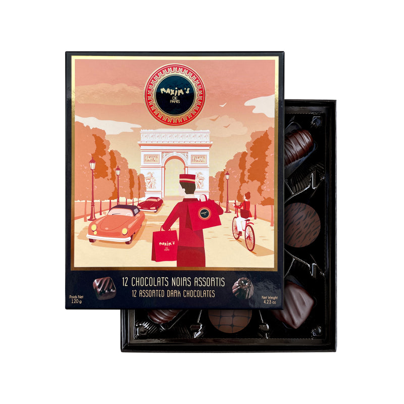 Maxim's Dark Chococlates Assorted 12pcs 120g