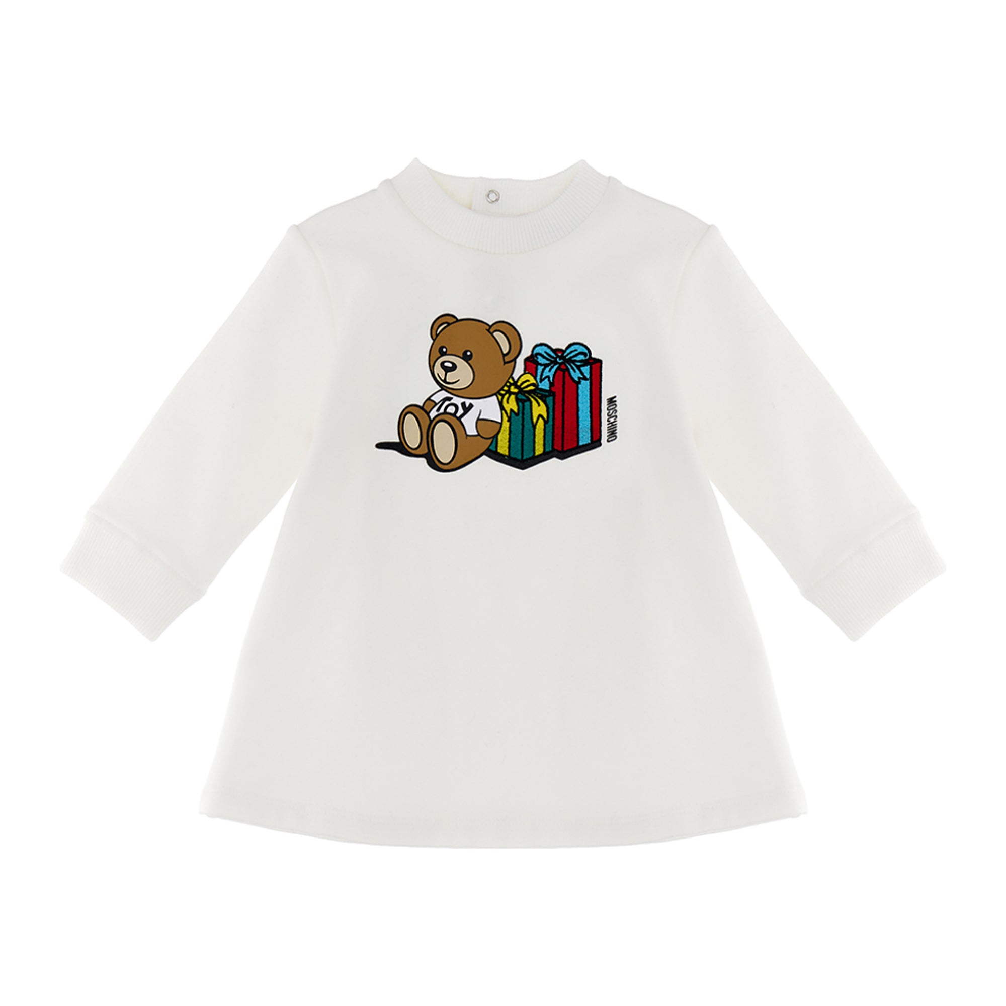 Moschino Kids Baby Girl's Cloud Dress with Teddy Bear | Baby | Baby Collection | Baby Dresses | Baby Girl | Baby Girl (9M - 36M) | Baby Girl Dresses | FYFL | GCC | Winter 2024 Moschino Kids Baby Girl's Cloud Dress with Teddy Bear | Baby | Baby Collection | Baby Dresses | Baby Girl | Baby Girl (9M - 36M) | Baby Girl Dresses | FYFL | GCC | Winter 2024