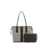 MCM Women's Reversible Liz Shopper in Visetos, Lightweight Shopper in Visetos Monogram Canvas and Nappa Leather
