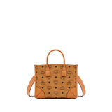 MCM Women's Small Tote bag in Visetos and Nappa Leather