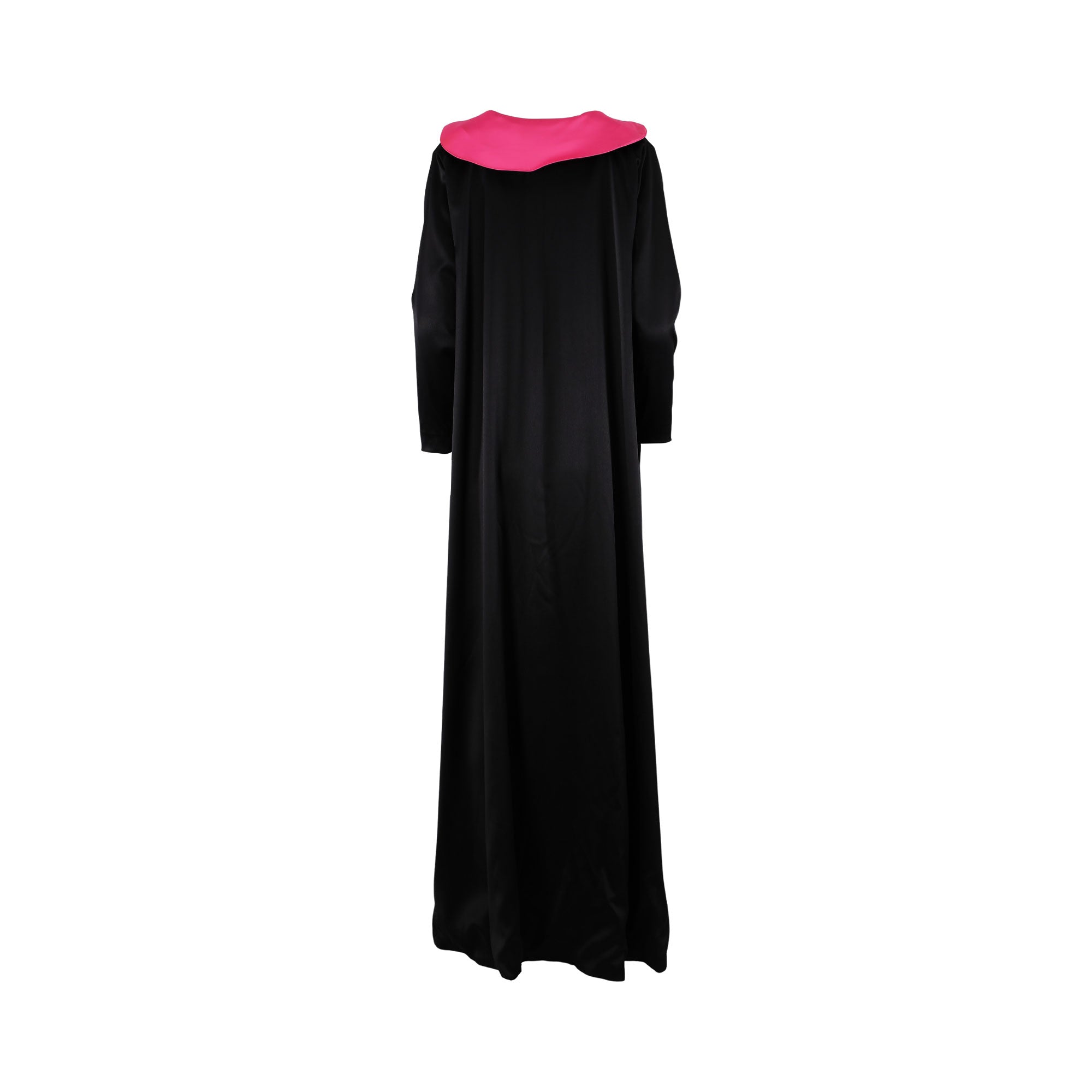 Maison Darine Women's Black & Fuchsia Satin Trim Abaya | Clothing | departure-to-desk | GCC | Women | Women All Clothing | Women All Clothing Dresses | Women Dresses | Womens | Womens Fashion Maison Darine Women's Black & Fuchsia Satin Trim Abaya | Clothing | departure-to-desk | GCC | Women | Women All Clothing | Women All Clothing Dresses | Women Dresses | Womens | Womens Fashion