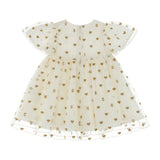 Moschino Kids Baby Girl's Cloud Gold Hearts  Dress