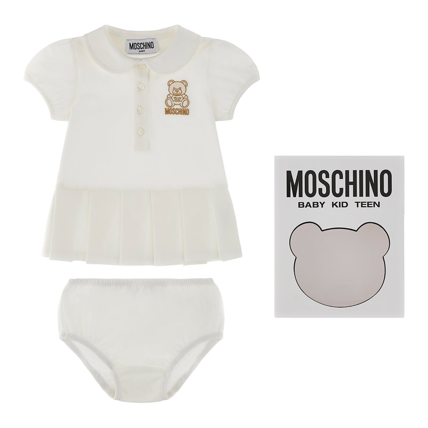 Moschino Kids Baby Girl's Set Dress | Baby | Baby Collection | Baby Dresses | Baby Girl (9M - 36M) | Baby Girl Dresses | GCC | new-season-2025 Moschino Kids Baby Girl's Set Dress | Baby | Baby Collection | Baby Dresses | Baby Girl (9M - 36M) | Baby Girl Dresses | GCC | new-season-2025