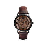 Fossil Men's Townsman Automatic Dark Brown Leather Watch