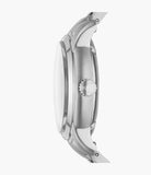 Fossil Heritage Unisex Black Dial Stainless Steel Automatic Watch