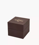 Fossil Heritage Automatic Gents Blue Dial Two-Tone Stainless Steel Watch