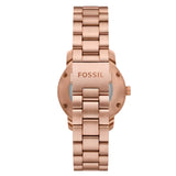 Fossil Heritage Unisex Automatic Rose Gold-Tone Stainless Steel Watch