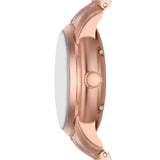 Fossil Heritage Unisex Automatic Rose Gold-Tone Stainless Steel Watch