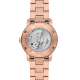 Fossil Heritage Unisex Automatic Rose Gold-Tone Stainless Steel Watch