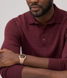 Fossil Heritage Unisex Automatic Rose Gold-Tone Stainless Steel Watch