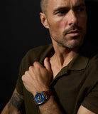 Fossil Heritage Gents Automatic Brown Leather Strap Watch