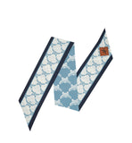 MCM Women's Hand-sewn Organic Jacquard Silk Scarf with Reversible Lauretos Monogram