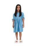 Katees Kids Girl's Silk Dress – Hand-Illustrated Luxury Dress for Special Occasions