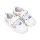 Michael Kors Kids JEM Monogram Velcro Closure Sneakers
