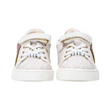 Michael Kors Kids JEM AIRIN PS Logo Embossed Low Top Sneakers