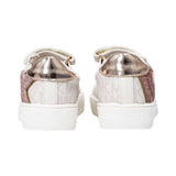 Michael Kors Kids JEM AIRIN PS Logo Embossed Low Top Sneakers