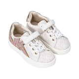 Michael Kors Kids JEM AIRIN PS Logo Embossed Low Top Sneakers