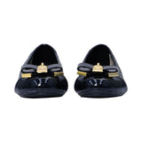 Michael Kors Kids Girls Kenya Lock Logo Monogram Ballerinas