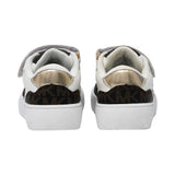 Michael Kors Kids Girl's White & Brown Sneaker