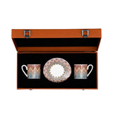 Missoni Home Zigzag Jarris Coffee Cups & Saucers Luxury Box Set 2 Pcs