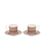 Missoni Home Ceramic Set of Saucer & Coffee Cups