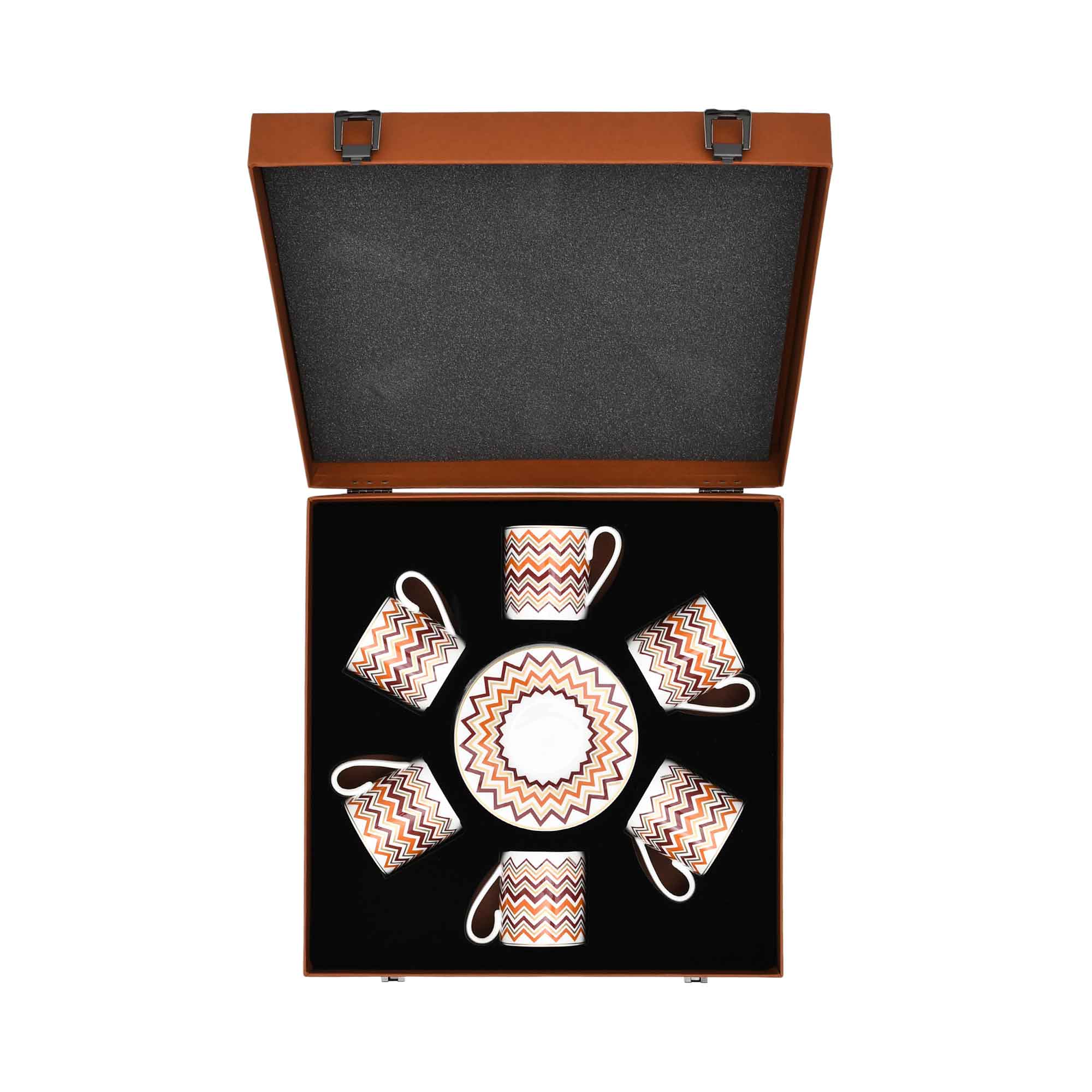 Missoni Home Ceramic Luxury Box 6 pc of Saucers & Coffee Cups | Coffee Cup & Saucer | Coffee Cup & Saucer Set | Cups & Saucer Set | Home and Furniture Home | Home and Furniture Home Drinkware | Home and Furniture Home Table Top Missoni Home Ceramic Luxury Box 6 pc of Saucers & Coffee Cups | Coffee Cup & Saucer | Coffee Cup & Saucer Set | Cups & Saucer Set | Home and Furniture Home | Home and Furniture Home Drinkware | Home and Furniture Home Table Top