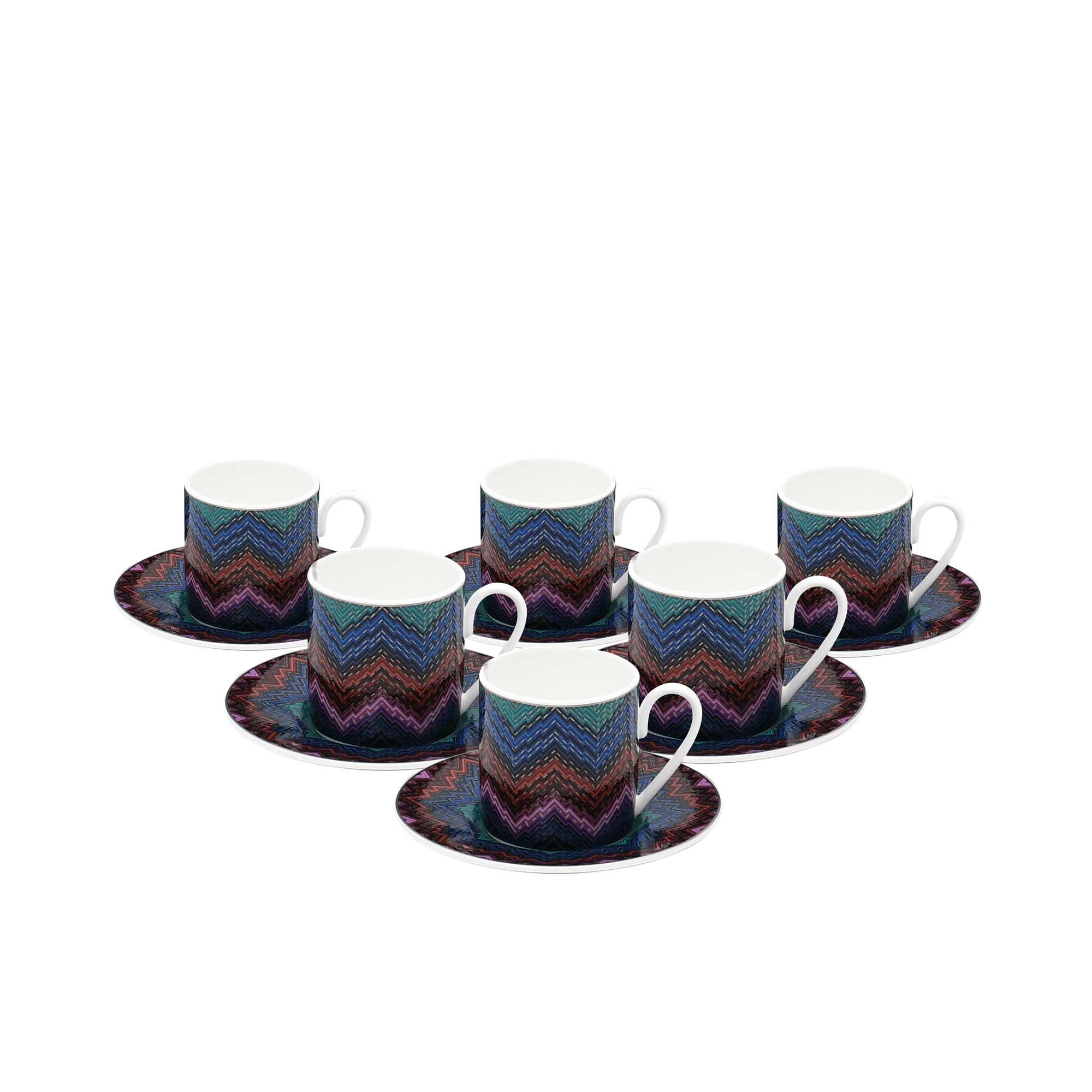 Missoni Home Ceramic Luxury Box of Saucers & Coffee Cups Set of 6 Pcs | Coffee Cup & Saucer | Coffee Cup & Saucer Set | Cups & Saucer Set | Home and Furniture Home | Home and Furniture Home Drinkware | Home and Furniture Home Table Top Missoni Home Ceramic Luxury Box of Saucers & Coffee Cups Set of 6 Pcs | Coffee Cup & Saucer | Coffee Cup & Saucer Set | Cups & Saucer Set | Home and Furniture Home | Home and Furniture Home Drinkware | Home and Furniture Home Table Top