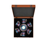 Missoni Home Ceramic Luxury Box of Saucers & Coffee Cups Set of 6 Pcs