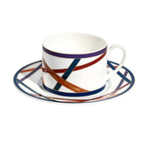 Missoni Home Nastri Multicolor Luxury Box Tea Cup & Saucer Set 2 Pcs