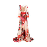 Mischalis Atelier Women's Floral Long Dress