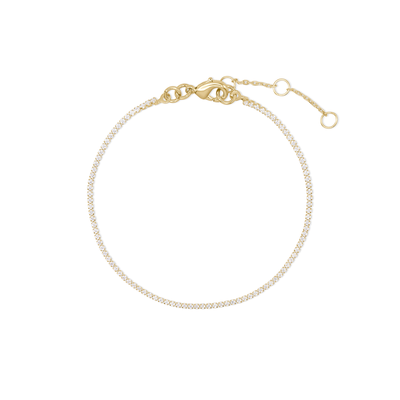 Shashi Micro Teeny Tiny Tennis Bracelet Gold