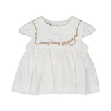 Mimisol Kids Girl's Beige Set of Top & Skirt