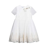 Mimisol Kids Girl's Cream Dress