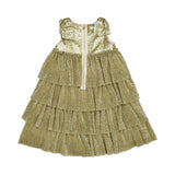 Mimisol Kids Girl's Tiered Party Gown with Flutter Sleeves