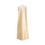 Mijade Fashion Women's Gold & Off-white Long Dress
