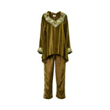 Mijade Fashion Women's Olive Green Kaftan, Free Size